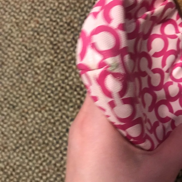 Pink coach wristlet - Picture 3 of 5